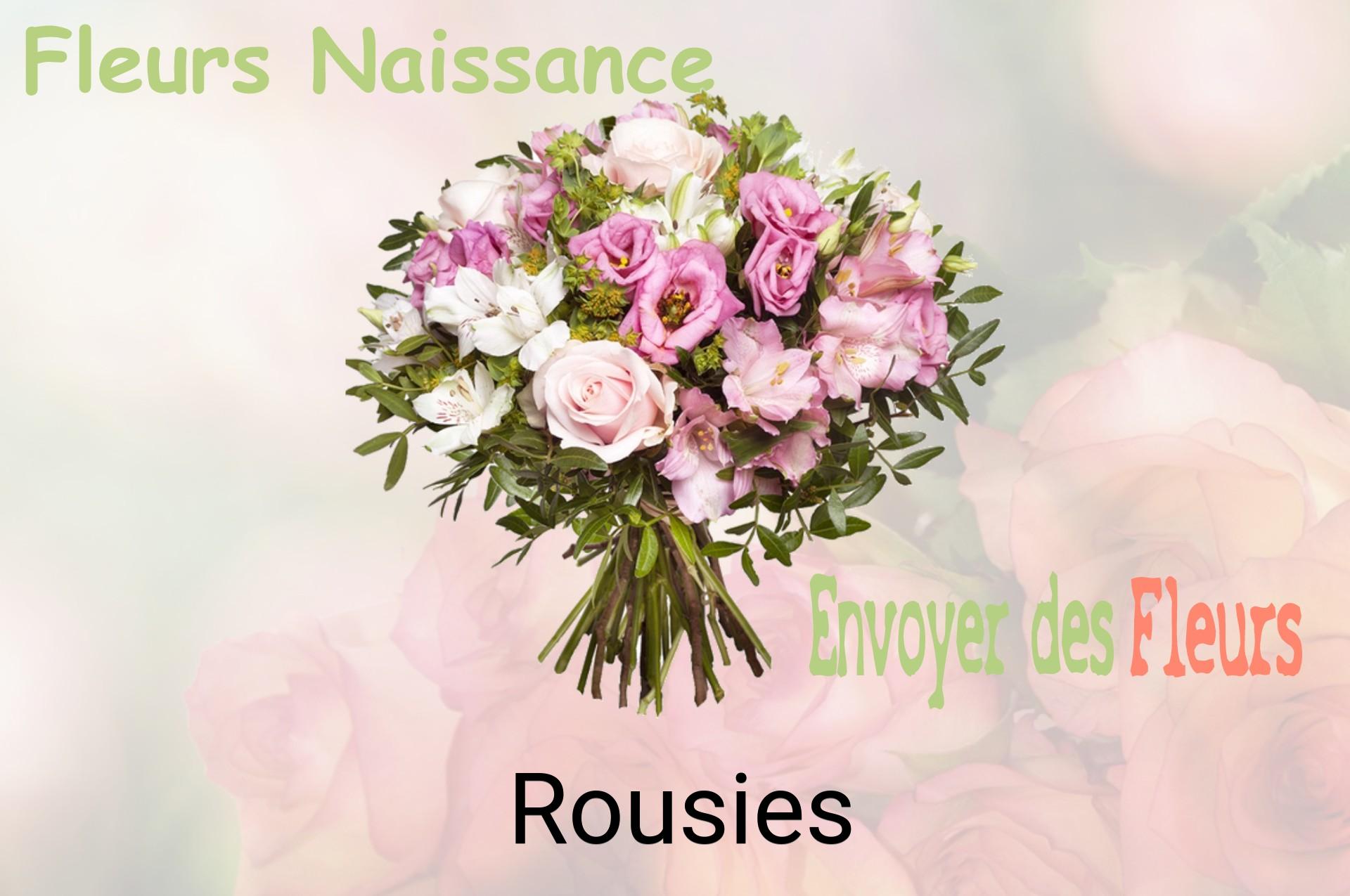 Bouquet de fleurs de naissance livré à Rousies